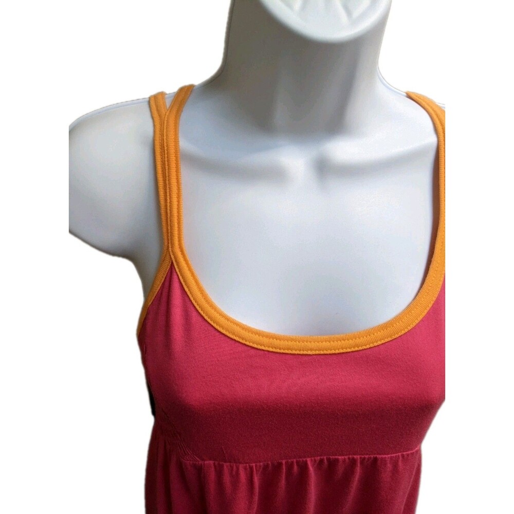 Vintage Roxy Pink Babydoll Tank Dress Sz Small 90s Y2K Beachy Sporty Surf Swim - Picture 3 of 10